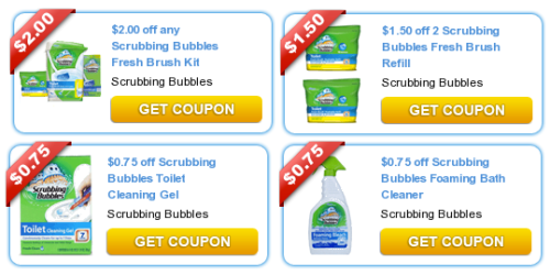 New Scrubbing Bubbles Coupons = Fresh Brush Starter Kit Only $1.99 at Walgreens (Through 7/27)