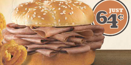 Arby’s: Roast Beef Classic Sandwich Only 64¢ (Today Only!)
