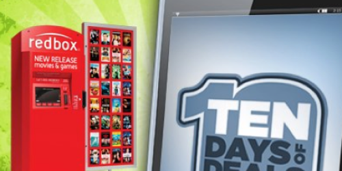 Redbox: 10 Days of Deals Text Offer (Ends Today!) = Possible Rent 1 Get 1 Free Offer + More