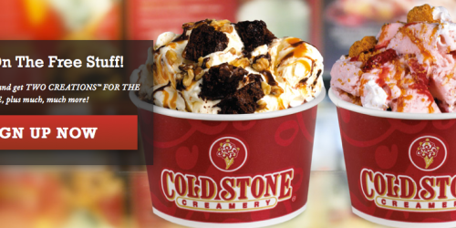 Cold Stone Creamery: Buy 1 Creation, Get 1 FREE