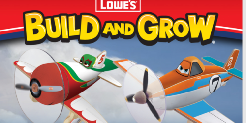 Lowe’s Build and Grow Kid’s Clinic: Register NOW to Make FREE Disney Planes Characters in August