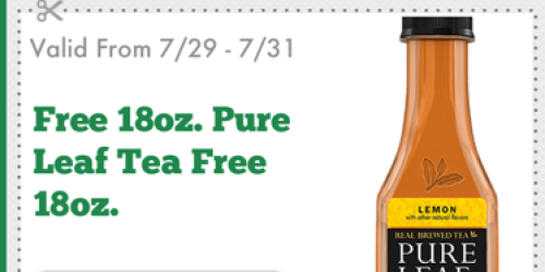 7-Eleven: Free Pure Leaf Tea for Mobile App Users (7/29-7/31)