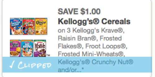 Kellogg’s Family Rewards: High Value $1.50/1 Kellogg’s Product Coupon Only 1,000 Points = Cereal as Low as Only 17¢ at Walgreens + More