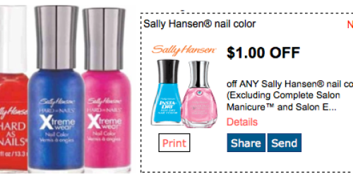 New $1/1 Sally Hansen Nail Color Coupon = Great Deals at CVS (Through 8/3) and Walmart