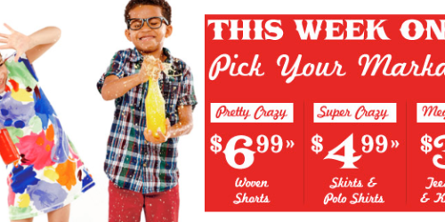 Crazy 8: Tees, Tanks, & Knit Shorts Only $3.99 + Great Deals on Jeans & Much More