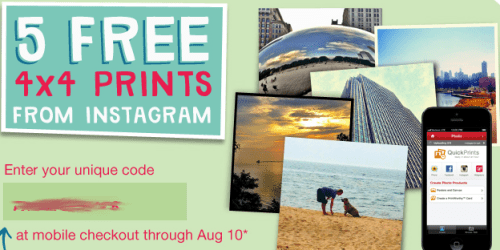 Walgreens: 5 FREE 4×4 Mobile Prints from Instagram (1st 10,000 Only!)