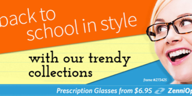 ZenniOptical: Prescription Glasses as Low as $6.95