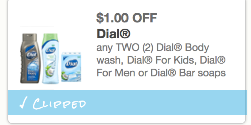 $1/2 Dial Body Wash or Bar Soap Coupon (Reset?!) = Great Deals at Dollar Tree, Walmart and Target