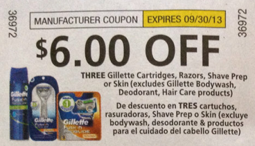 3 off gillette coupon