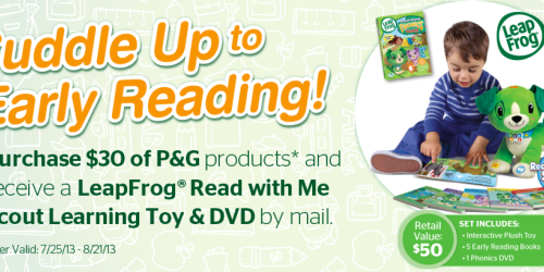 Commissary Shoppers: Purchase $30 of P&G Products = FREE LeapFrog Read With Me Dog (Rebate Offer)
