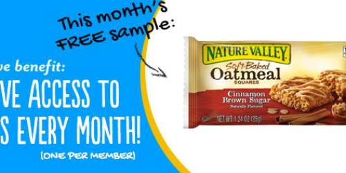 FREE Nature Valley Soft Baked Oatmeal Squares Bar Sample (1st 10,000 Pillsbury Members)