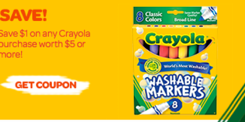 $1 Off ANY Crayola Product Purchase of $5+ Coupon (Facebook) + Rite Aid & Walgreens Deals Starting 8/18