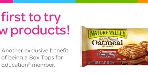 FREE Nature Valley Soft Baked Oatmeal Squares Bar Sample (1st 10,000 Box Tops for Education Members!)
