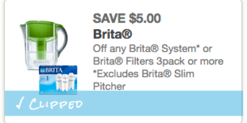 High Value $5/1 ANY Brita System or Filters Coupon = Great Deal at Walgreens (Starting 8/18)