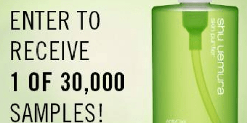 Enter to Win FREE Shu Uemura Cleansing Oil Sample (Facebook – 30,000 Winners!)