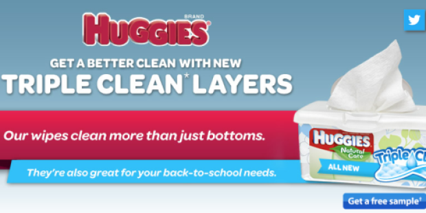 Free Huggies Wipes Triple Clean Layers Sample