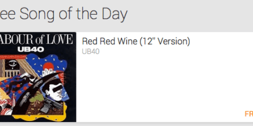 Google Play: FREE “Red Red Wine” MP3 Download by UB40 ($1.29 Value!) – Today Only