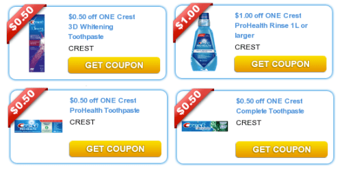 New Crest Toothpaste and Rinse Coupons (+ Upcoming Walgreens & CVS Scenarios Starting 8/25)