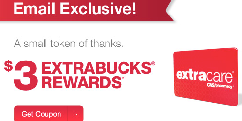 CVS: Possible FREE $3 Extra Buck Reward (Check Your Inbox!)