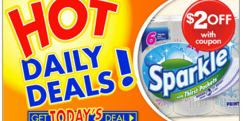 Family Dollar: *HOT* Save $3 Off a 6 Count Pack Of Sparkle Paper Towels (Today Only) = Only 24¢ Per Roll