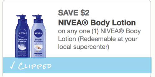 High Value $2/1 Nivea Body Lotion Coupon = Great Deals at Walgreens and Target