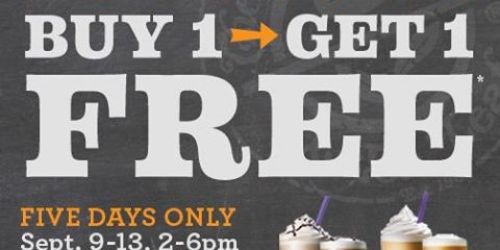 The Coffee Bean & Tea Leaf: Buy 1 Get 1 Free Seasonal Drinks from 9/9-9/13 During 2-6 PM (Select Locations)