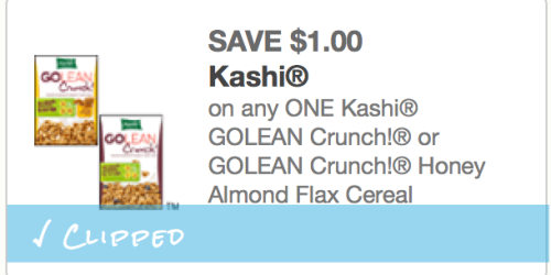 High Value $1/1 Kashi Go Lean Crunch! Cereal Coupon = Only $0.99 Per box at Walgreens