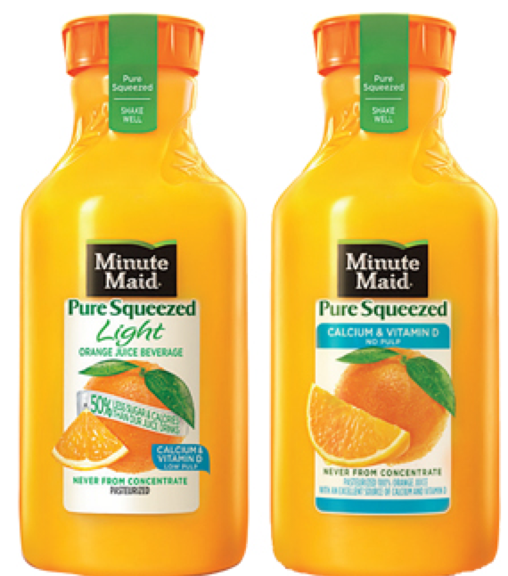 0.55/1 Minute Maid Pure Squeezed Bottle Coupon