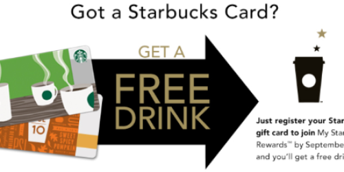 *HOT* FREE Starbucks Drink Through 9/22 (New Starbucks Rewards Program Members Only)