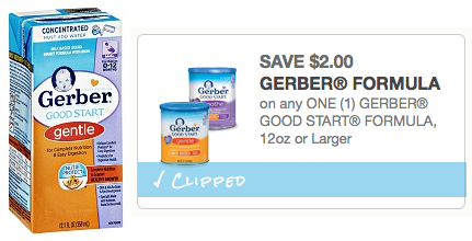 Gerber good deals start gentle coupons