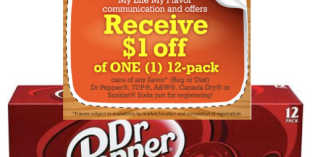 *HOT* $1/1 Dr. Pepper, 7UP, A&W, Canada Dry, Squirt, Sun Drop, or Sunkist 12-Pack Coupon + Walgreens Deal