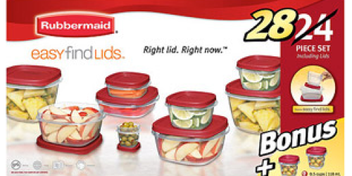 Walmart.com: Set of 2 Rubbermaid Easy Find 28-Piece Food Storage Sets Only $20 + FREE Store Pickup