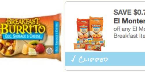 New $0.75/1 ANY El Monterey Breakfast Item Coupon = Supreme Single Serve Burritos Only $0.14 at Target!?