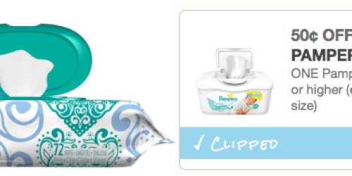 New $0.50/1 Pampers Wipes 56ct+ Coupon