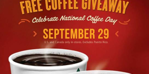 Krispy Kreme: FREE Brewed Coffee on 9/29 (No Purchase Necessary!) or $1 Mocha, Latte, or Iced Coffee