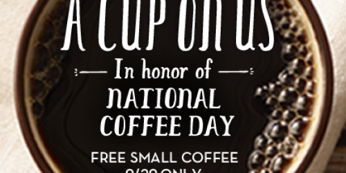 Caribou Coffee: FREE Small Cup of Coffee on 9/29