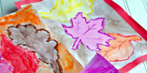 Watercolor Fall Leaf Kid’s Craft