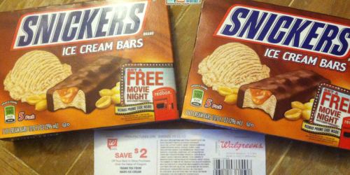 Walgreens: *HOT* Snickers Ice Cream Bars 5-Count Boxes as Low as Only $1 Each + FREE Redbox Codes & Scott Extra Soft Toilet Paper Deal