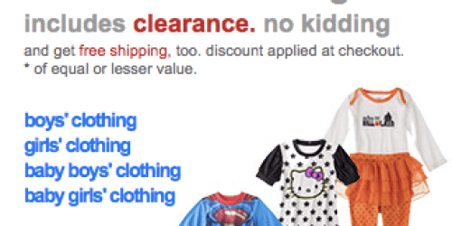 Target.com: *HOT* Buy 3 Kids Clothing Items (Including Clearance!), Get 1 Free Sale + Free Shipping (No Minimum!) – Today Only
