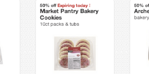 Target: New 50% Off Bakery Cartwheel Offers (Valid Today Only!) = Cookies, Cupcakes, & More Only $1.49