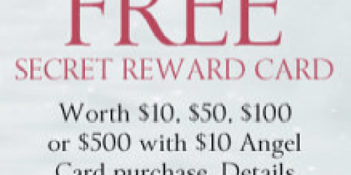 Victoria’s Secret: FREE Shipping with $25 Shoe or Clothing Purchase (+ FREE Secret Reward Cards for Angel Card Holders)