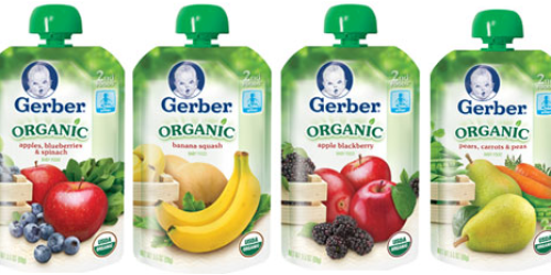 New $1/3 Gerber Organic 2nd Foods Pouches Coupon