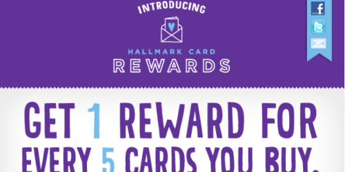 Hallmark Rewards Program: Earn a Reward for Every 5 Cards Purchased = FREE Gift Cards to Starbucks + More