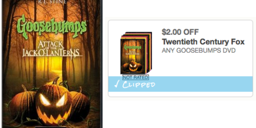 New $2/1 ANY Goosebumps DVD Coupon = Only $3 Each at Walmart (Perfect for Halloween!)