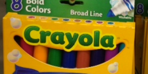 $1/1 Crayola 8 ct Washable Markers Coupon (Reset for November!) = Only $0.97 at Walmart