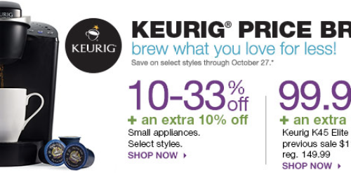 Kohl’s.com: *HOT* Keurig Elite Coffee Brewer + 12 K-Cups as Low as $62.99 Shipped (Until 3pm CDT!)