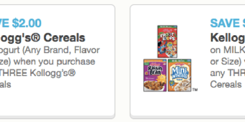 Three Rare $2 Kellogg’s Cereal Coupons