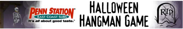 Penn Station Halloween Hangman