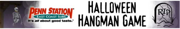 Penn Station Halloween Hangman