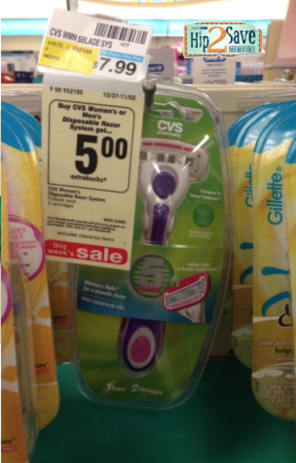 CVS FREE CVS Brand 5Blade Razor